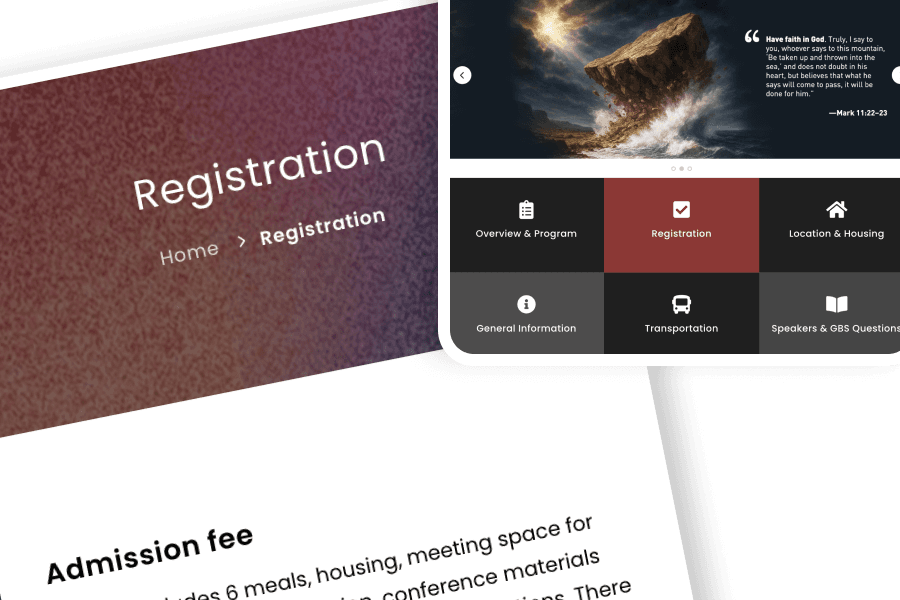 Digital event registration